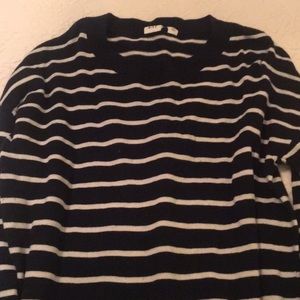 GAP navy and white striped sweater size xs.